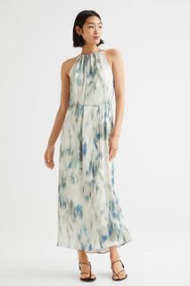 Halterneck long dress