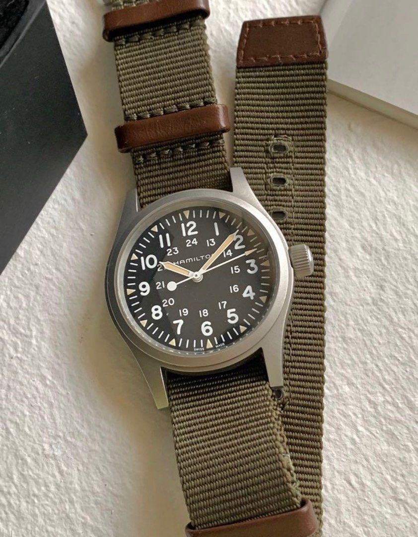 Hamilton khaki field 38mm mechanical H50 movement 80hr power reserve