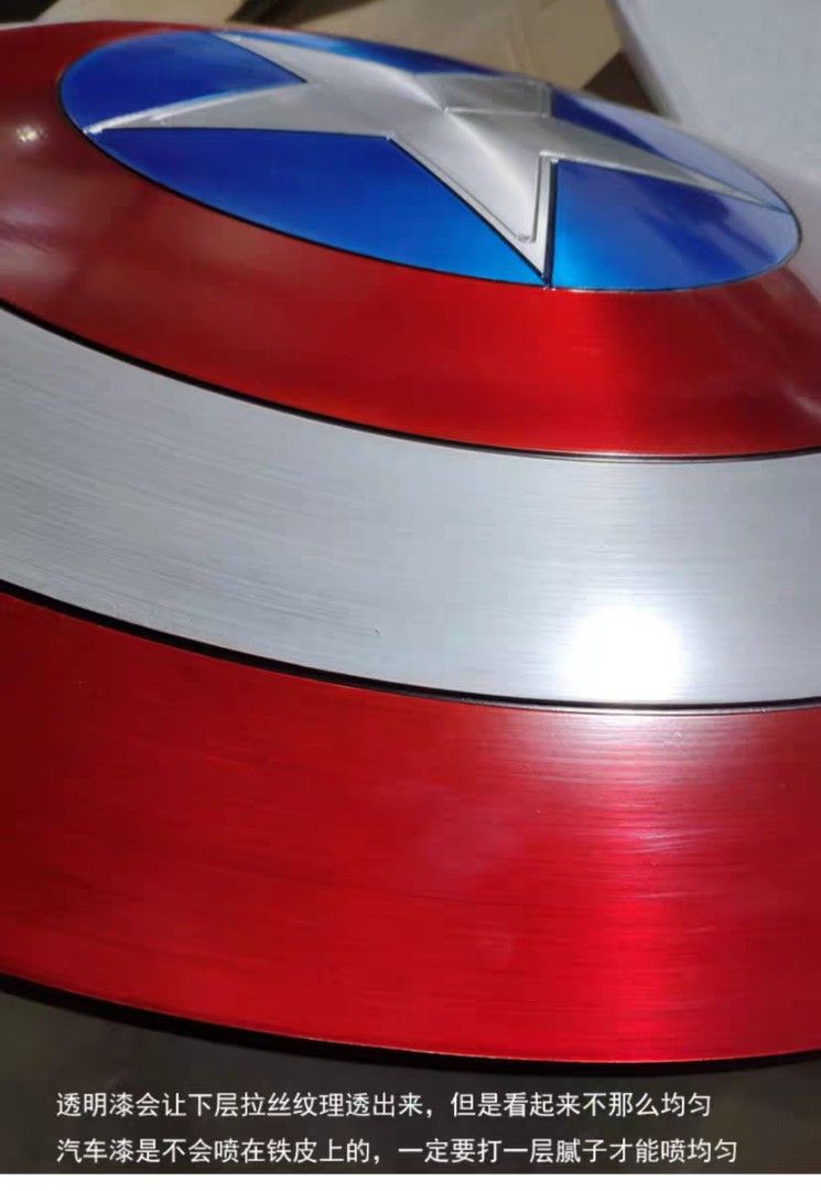 Captain America Shield Metal Prop Replica 1:1 Scale Captain America Cosplay  