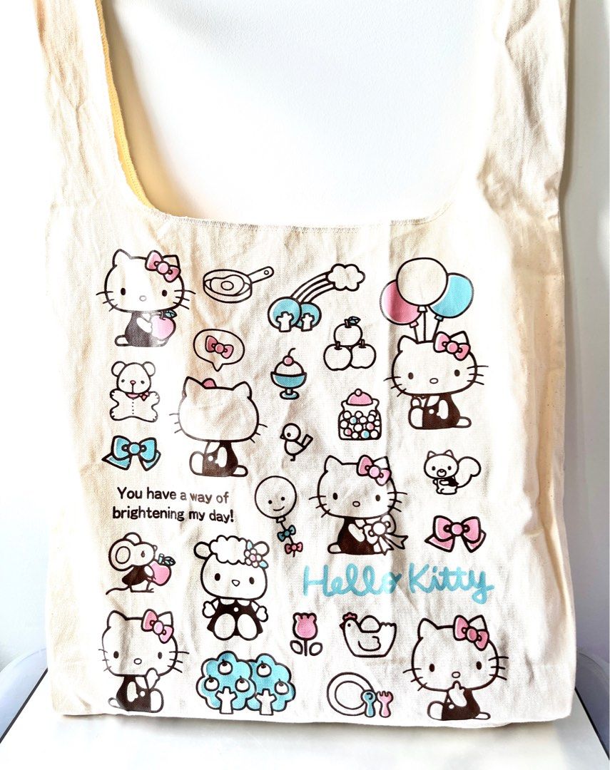 Hello kitty canvas tote store