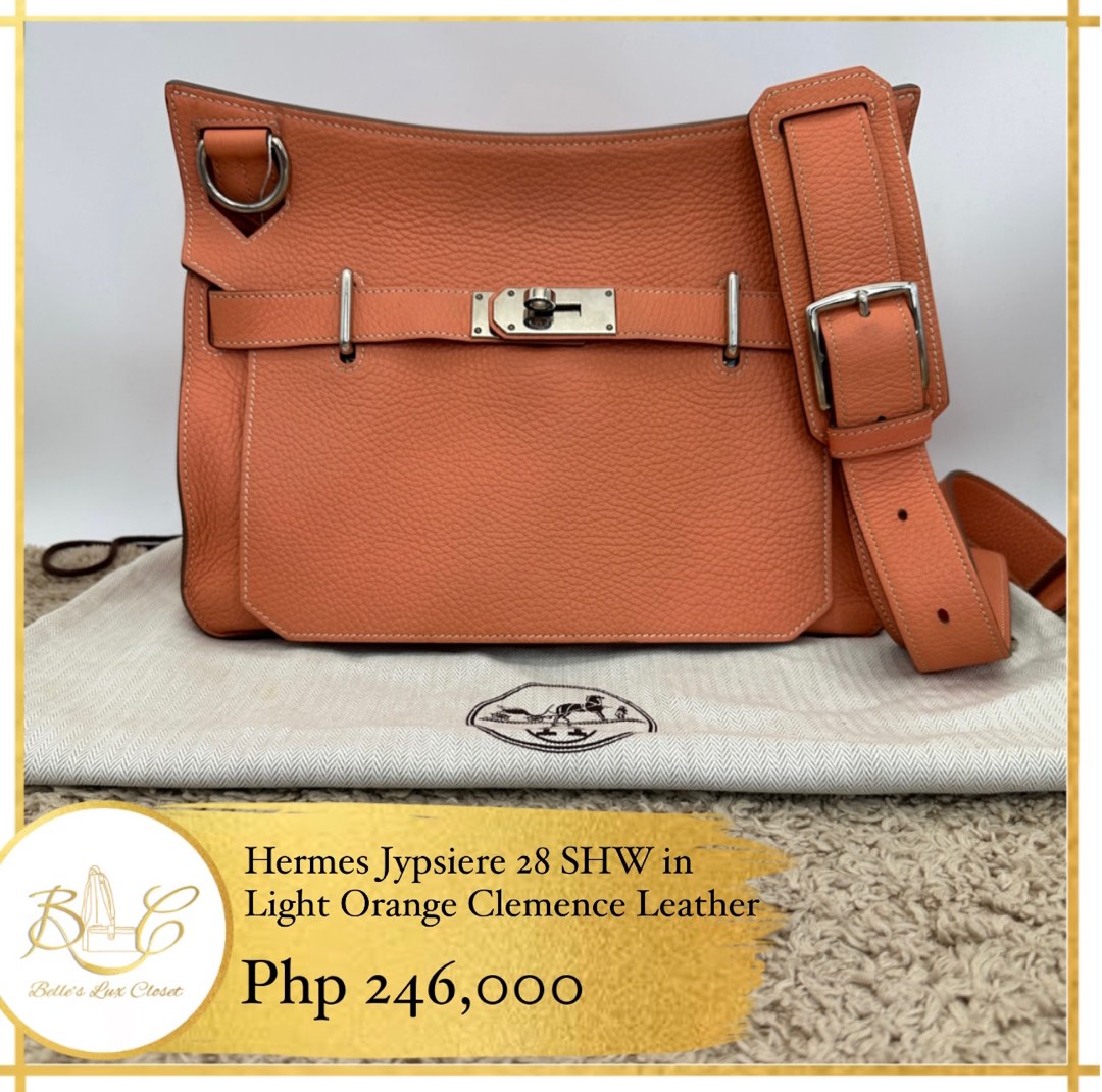 Authentic Hermes Jypsiere 28 Orange, Luxury, Bags & Wallets on