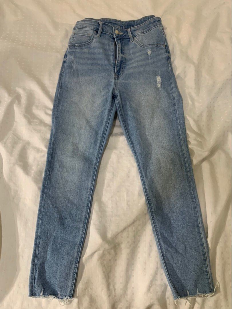 H&M Curvy Jeggings Ultra High Waist Ankle Length / High Waisted Jeans