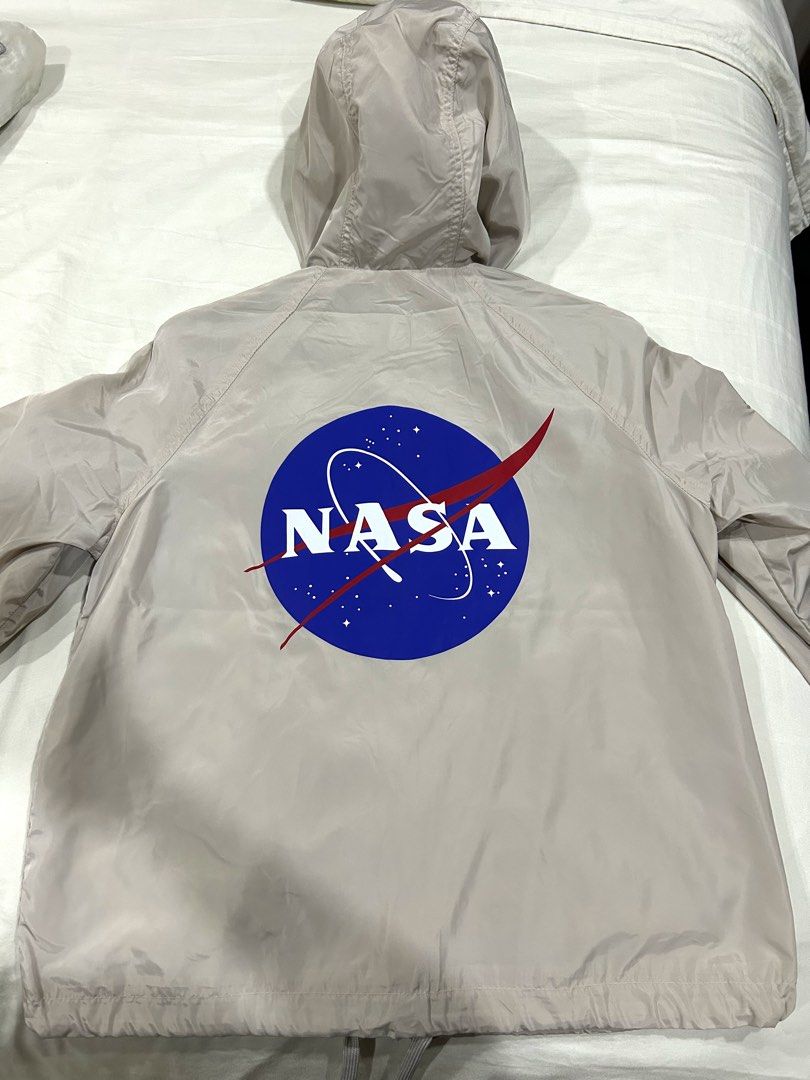 H M Nasa Hooded Jacket Women s Fashion Coats Jackets and