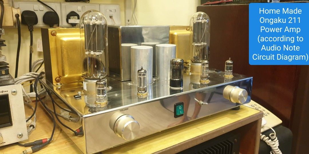 Home Made 211 Vacuum Tube Power Amp and Speakers, Audio, Other Audio ...