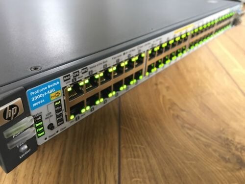 HP Procurve 3500-48G-PoE (J8693A) (Not Cisco Aruba Firewall Mikrotik ...