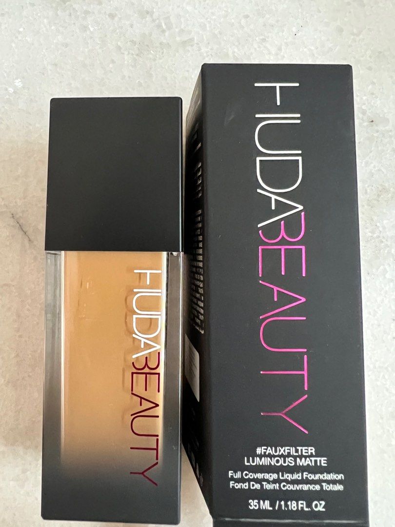 Huda Beauty #FauxFilter Luminous Matte Liquid Foundation, Beauty & Personal  Care, Face, Makeup on Carousell