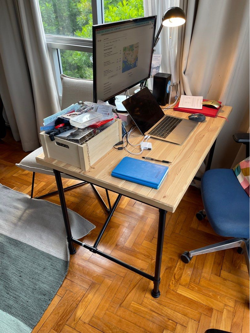 IKEA Kullaberg Industrial Work Desk / Table, Furniture & Home Living