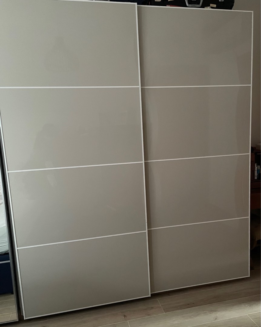 Ikea Pax sliding door wardrobe, 傢俬＆家居, 傢俬, 書櫃、櫃子及架 Carousell