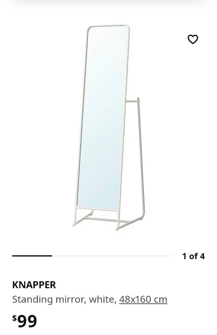 Ikea Standing Mirror, Furniture & Home Living, Home Decor, Mirrors on Carousell
