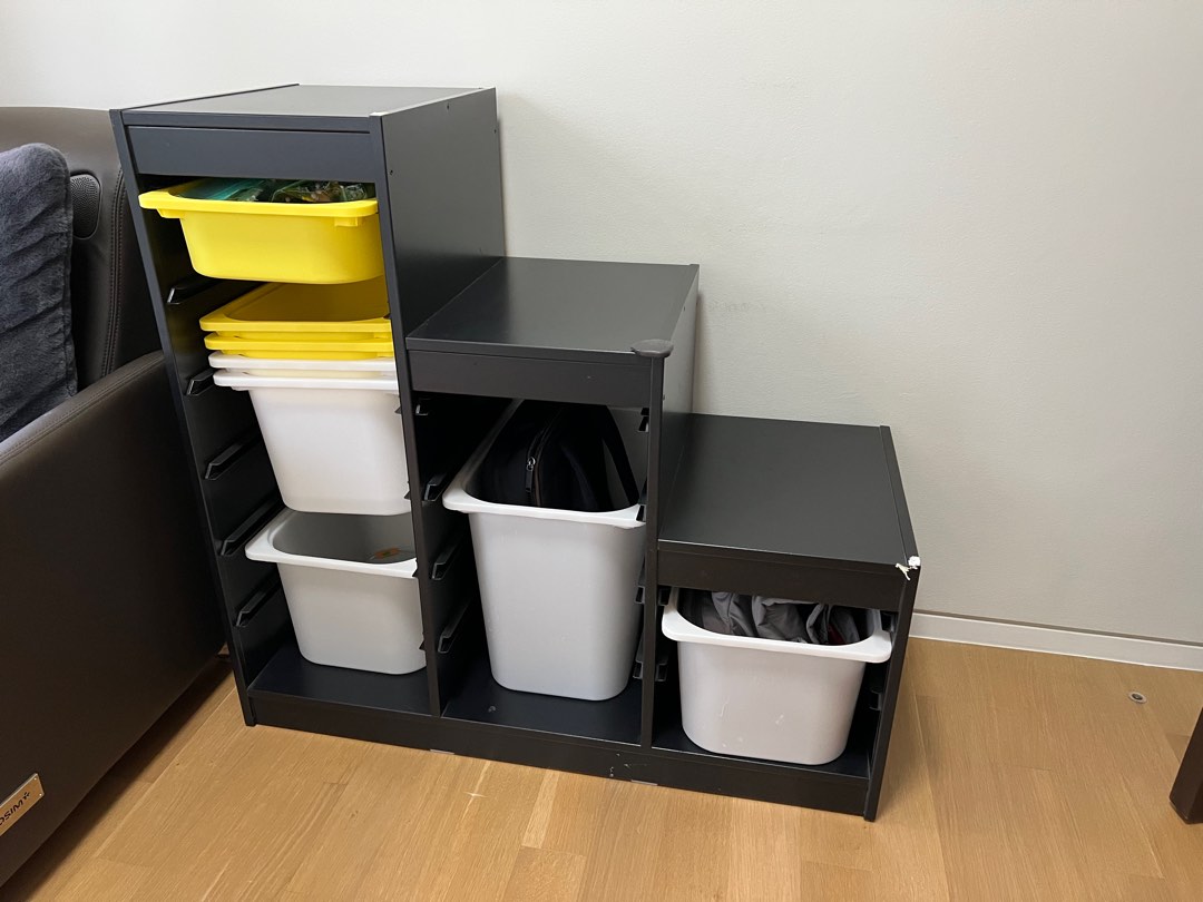 IKEA storage with storage boxes (8pc), Furniture & Home Living
