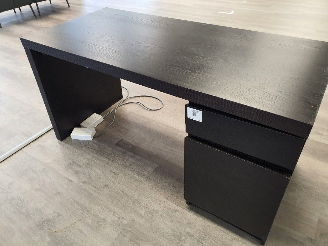 IKEA Study Table (Black), Furniture & Home Living, Furniture, Tables