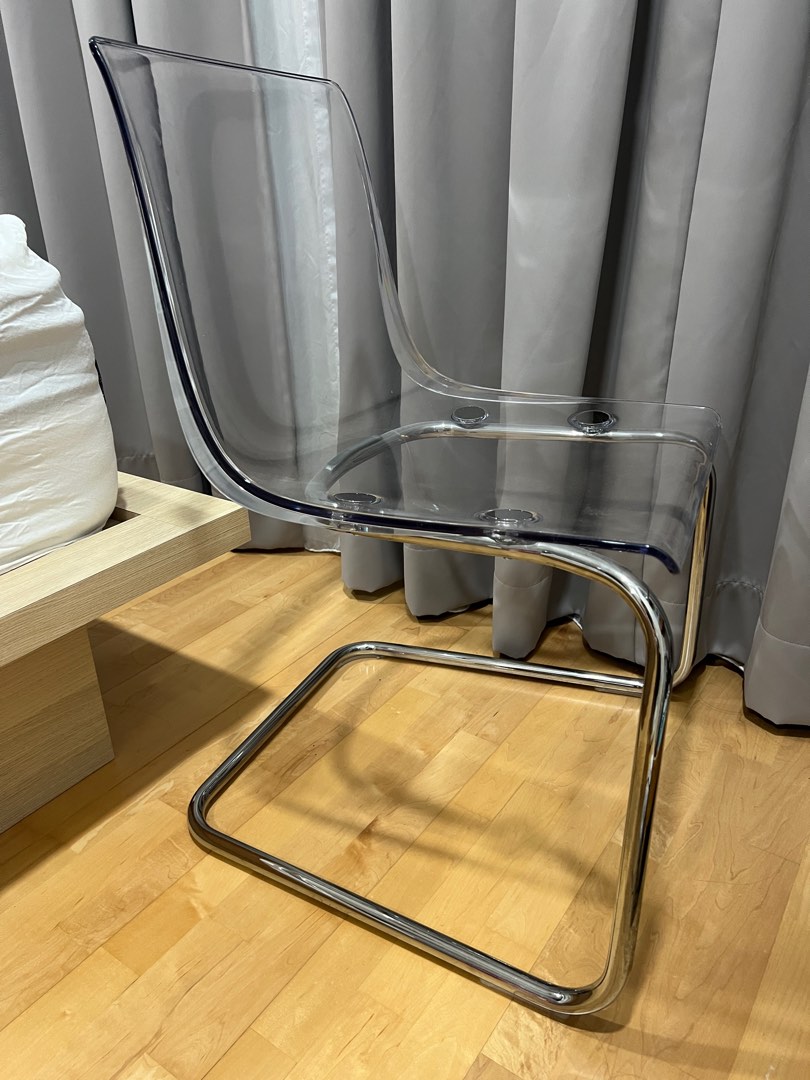 Ikea tobias store transparent chair
