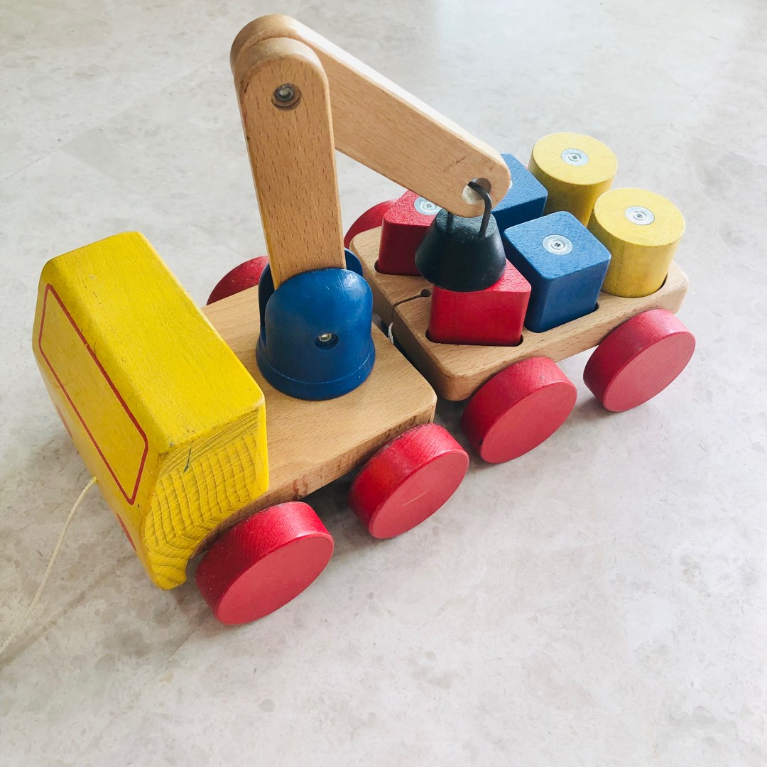IKEA wooden toy toy truck, Babies & Kids, Infant Playtime on