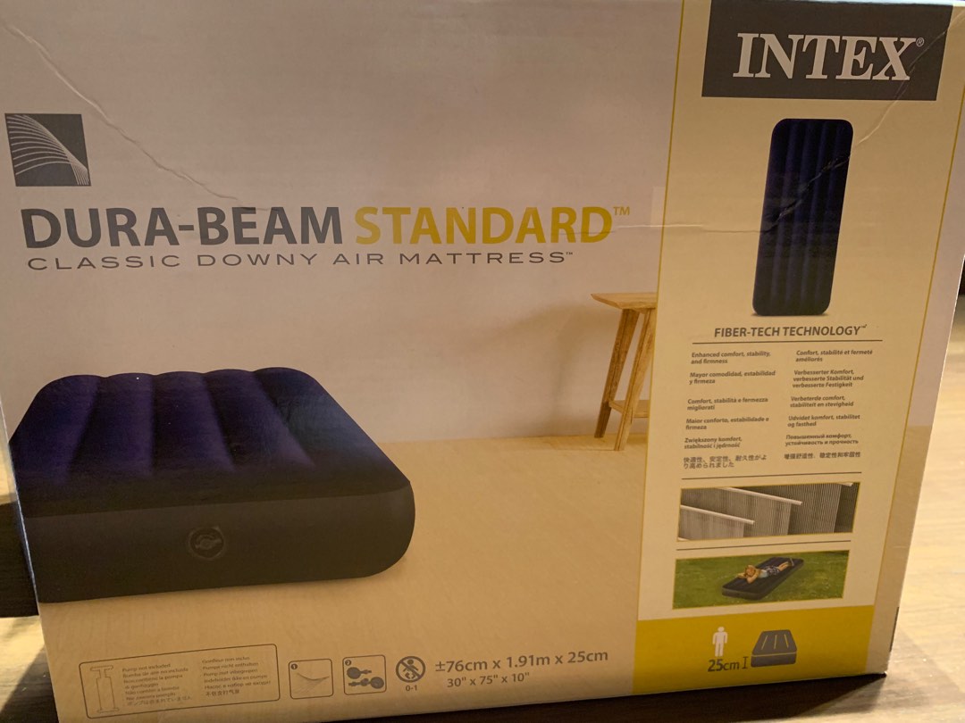 Intex inflatable bed mattress brand new, Furniture & Home Living