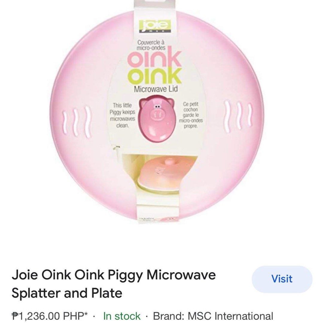 Oink Oink Piggy Microwave Cover