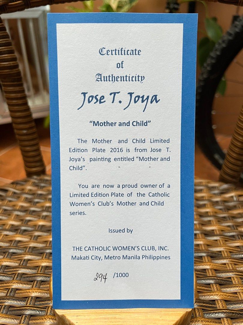 Jose Joya Art Plate on Carousell