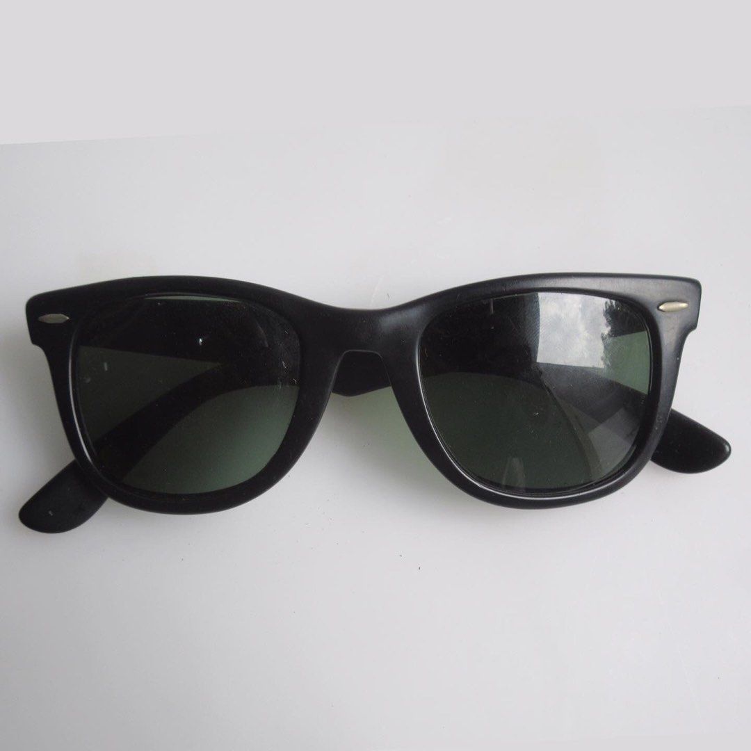 Vintage Ray Ban B L Wayfarer 50mm 22mm Mock Tortoise