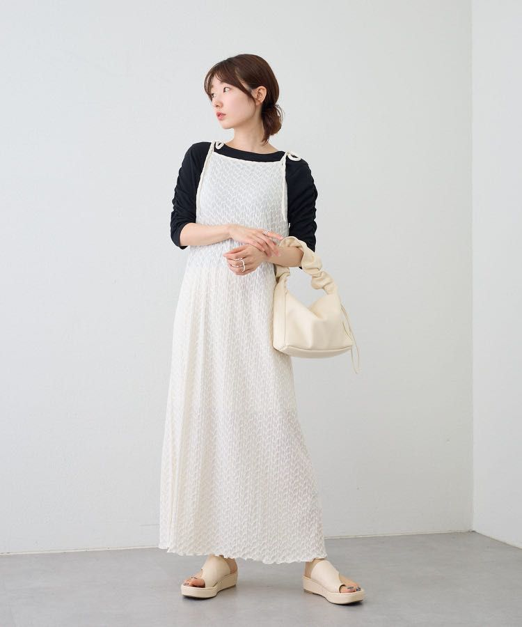 日本連身裙Kastane Jacquard lace cami dress, 女裝, 連身裙& 套裝, 連