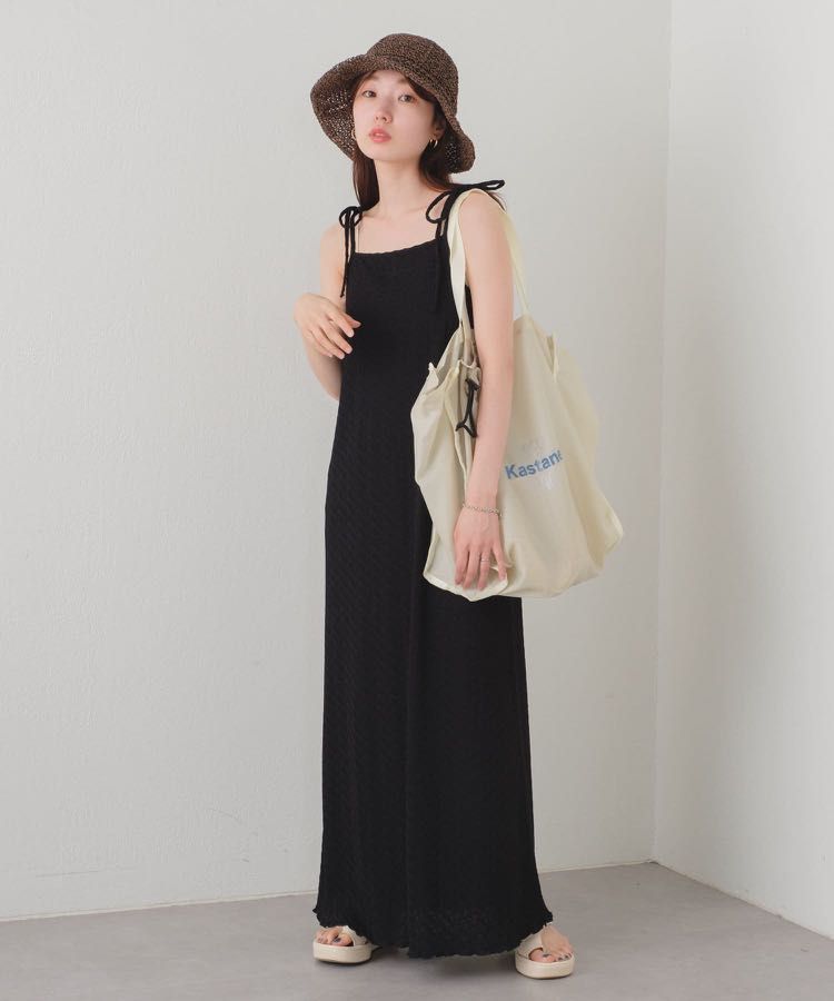 日本連身裙Kastane Jacquard lace cami dress, 女裝, 連身裙& 套裝, 連