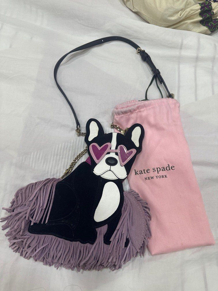 Kate spade french bulldog handbag deals