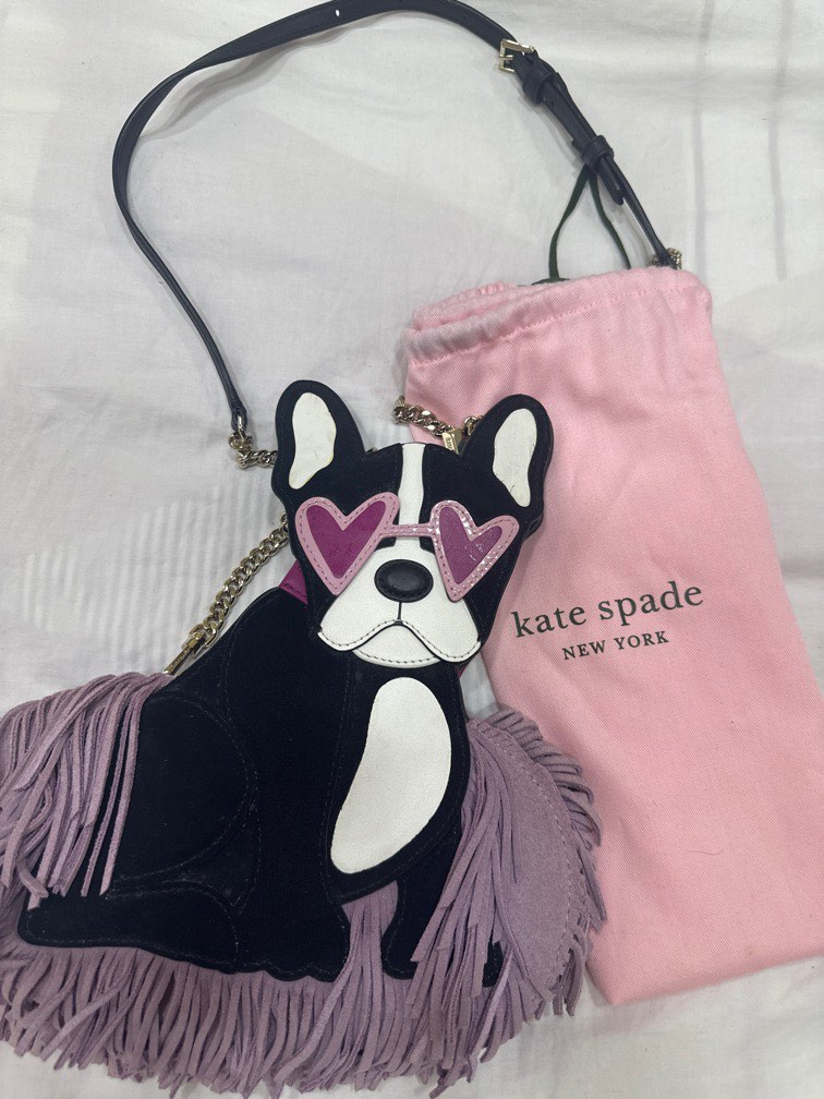 Kate spade collectible French dog crossbody bag Women s Fashion