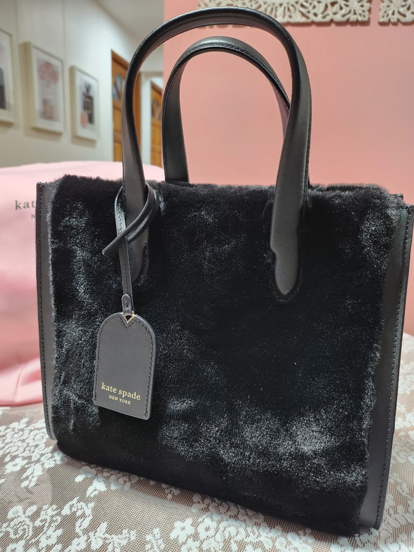 Kate Spade Furry Tote, Women's Fashion, Bags & Wallets, Tote Bags on ...
