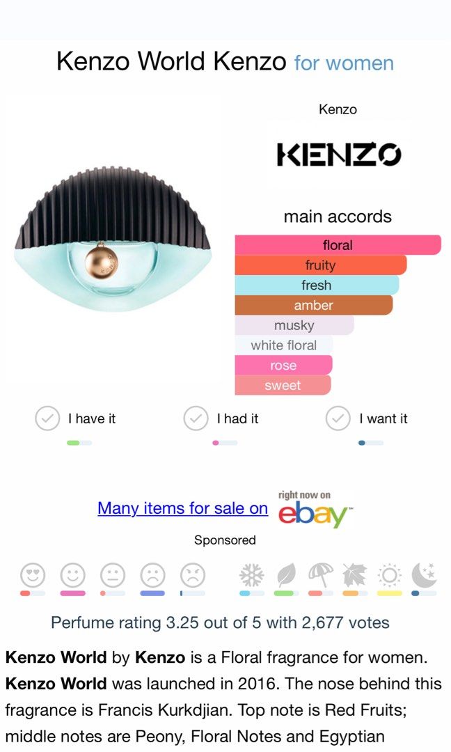 Kenzo world deals edp 75ml