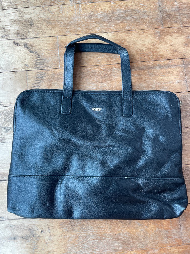 Knomo leather laptop bag, Computers & Tech, Parts & Accessories, Laptop
