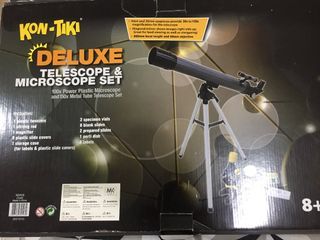 Kon-tiki deluxe telescope and microscope