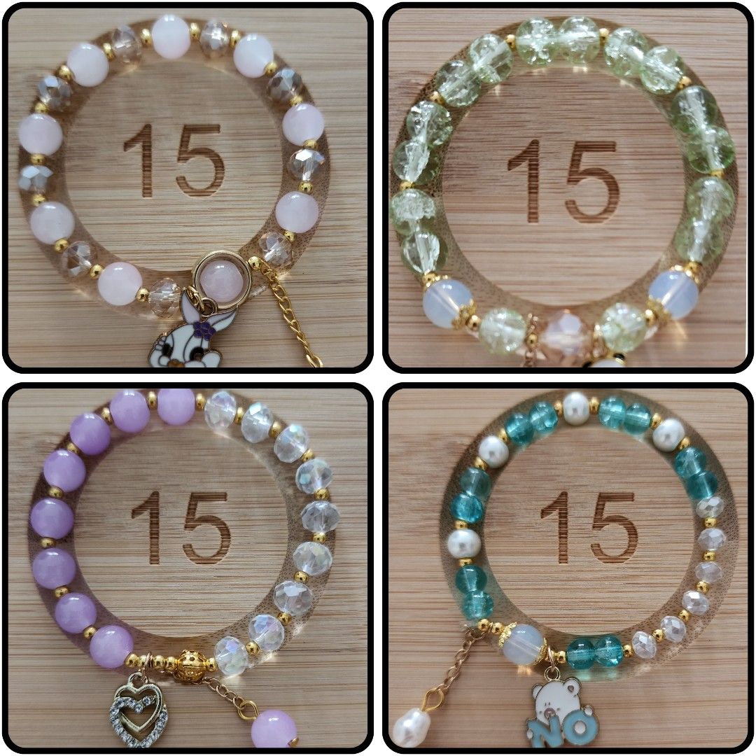 Krystal Bracelet (Category: Bracelets) located in Jelutong. Submitted by shizi_cute_stuff (Listing ID 1237101191, Image 2). Description: Nice design of crystal bracelet. Suitable as gifts. box included.