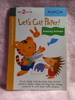 Kumon Amazing Animals Let's Cut Paper Children's book