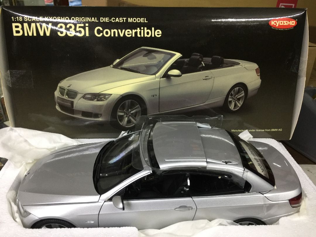 KYOSHO 1/18 BMW 335i Convertible Silver (08737S) (09797) (PIU150 