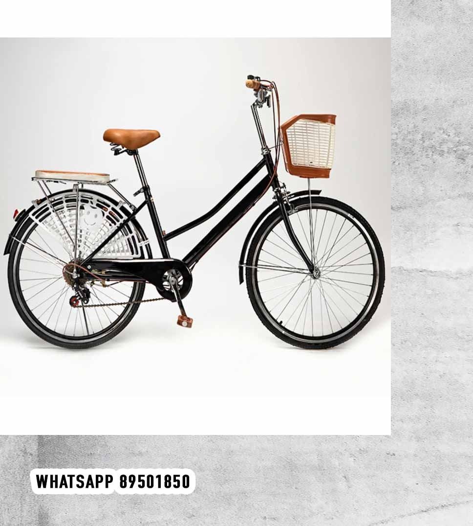 Ladies bike Women Bicycle Vintage Classic Bike bl food delivery bag 20 children seat child 24