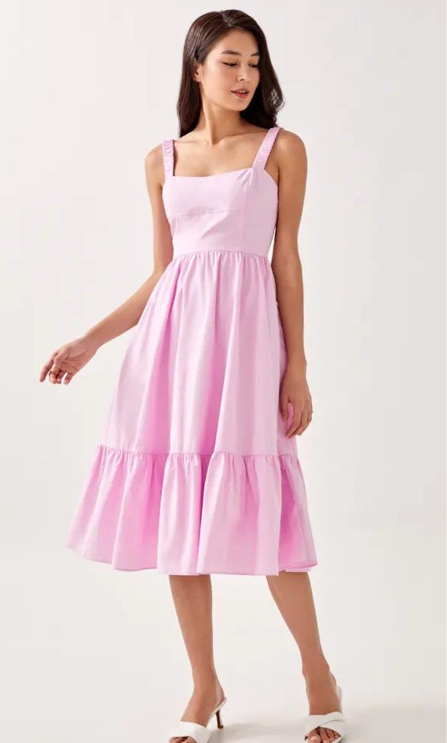 LB Mayra Bustier Midi Dress, Women's Fashion, Dresses & Sets, Dresses