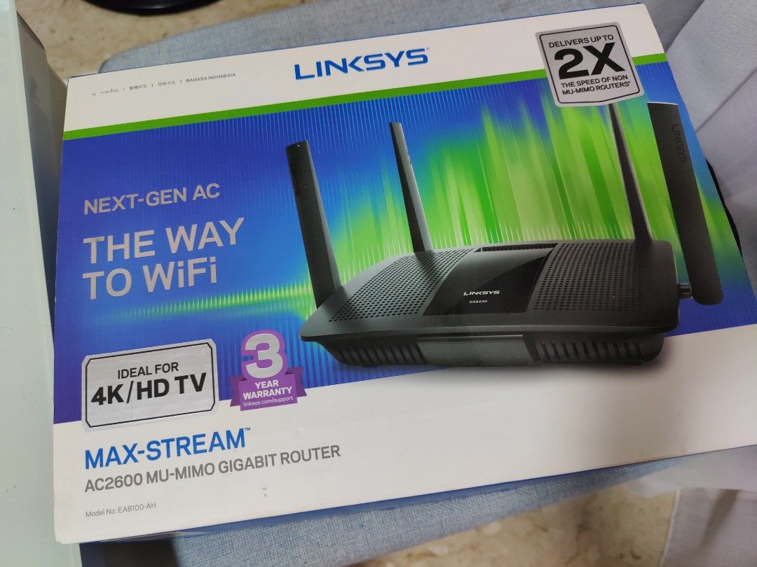 Linksys AC2600 Router. Linksys EA8100AH MaxStream AC2600 MUMIMO