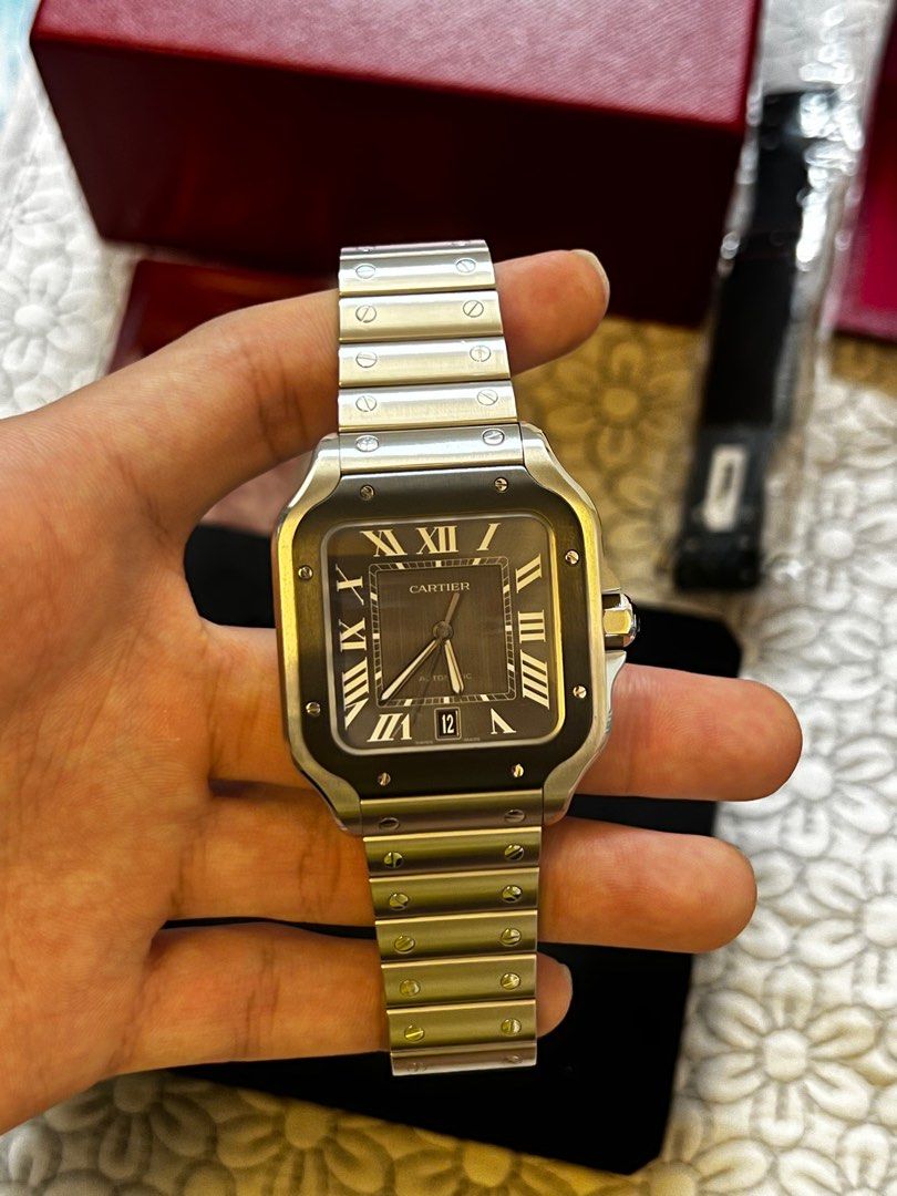 sold Cartier santos adlc wssa0037 can trade with rolex explorer