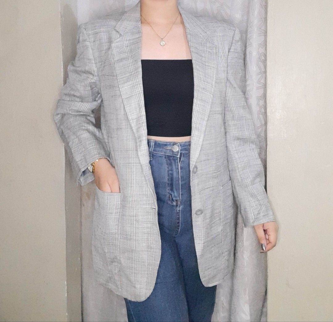 Sportsgirl best sale check blazer