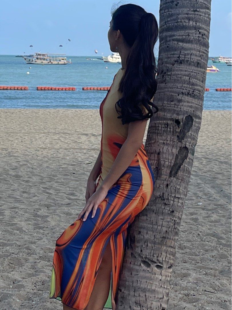Long Mesh Dress with side slit Beach Dress (Category: Dresses) located in Paranaque City. Submitted by gorgeouslygorg (Listing ID 1237117823, Image 1). Description: Get this worn once mesh dress good for any occasion; I worn this dress for a 2hrs only. What you see is what you get Height: 5’4 Size: XS - Small Very Flattering and the Design is indeed gorgeous!.