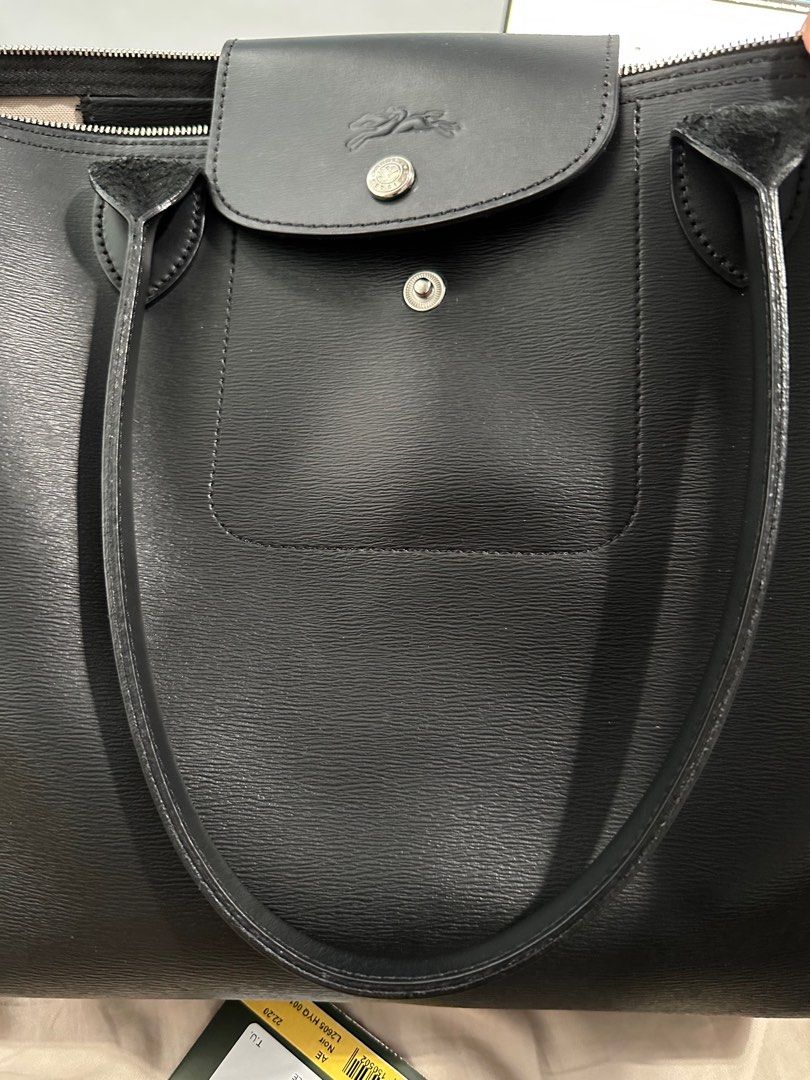 Longchamp Le Pliage City Crossbody Bag In Noir