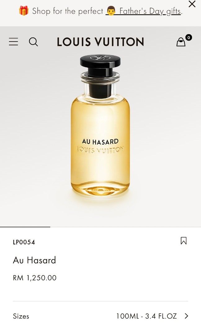 Louis vuitton authentic 2ml perfume AU HASARD & MILLE FEUX, Beauty