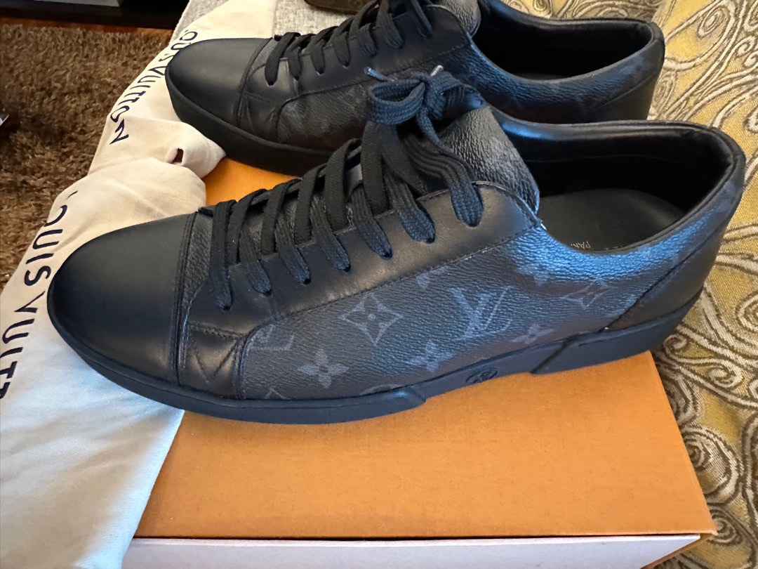 Louis Vuitton Damier Graphite Lace Up High Top Sneakers