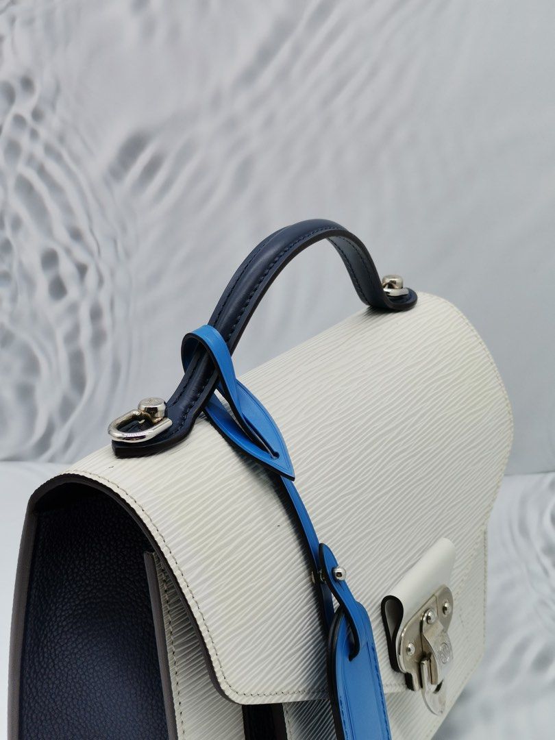 LOUIS VUITTON NEO MONCEAU WHITE EPI LEATHER BAG, Luxury, Bags & Wallets on  Carousell