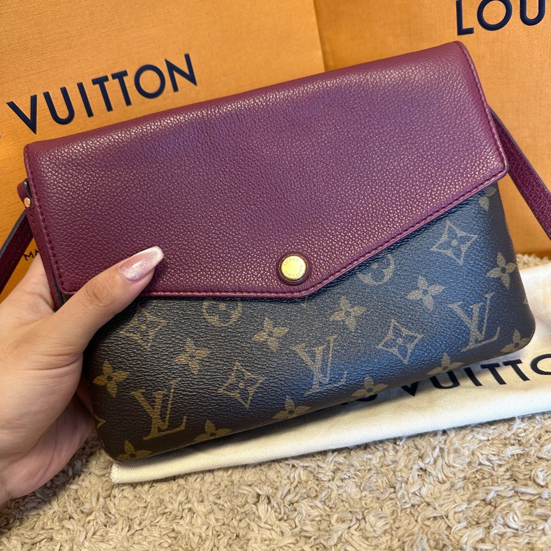 Louis Vuitton Aurore Monogram Canvas and Leather Twinset Bag Louis