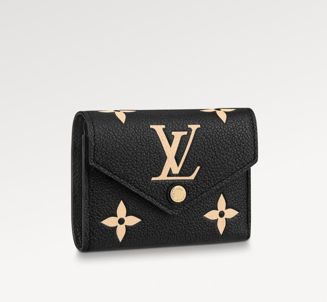 Louis Vuitton Victorine Wallet Black/Pink in Embossed Grained Cowhide  Leather with Gold-tone - US