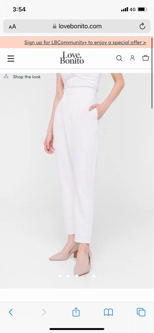 Buy Meisel Crossover High Waist Pants @ Love, Bonito Singapore