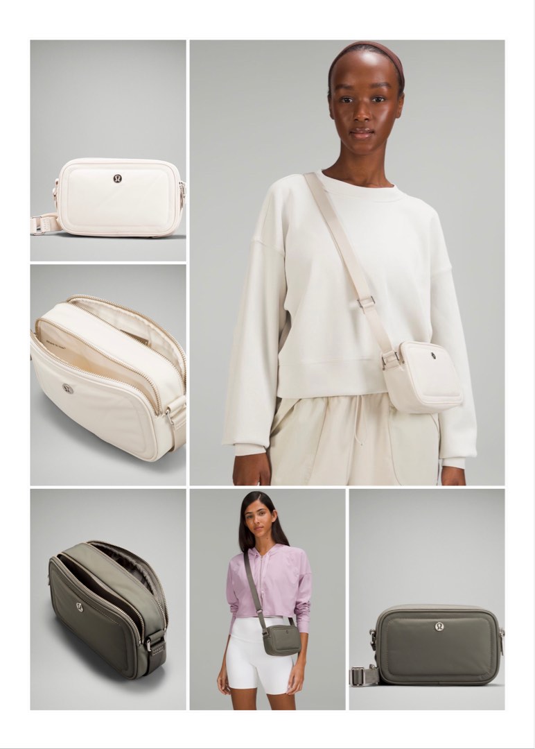 Lululemon Crossbody Camera Bag White Opal & Grey Sage, Women's