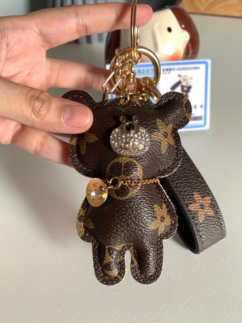 24K Gold with LV Teddy Bear Key Chain, Women's Fashion, Jewelry &  Organizers, Charms on Carousell