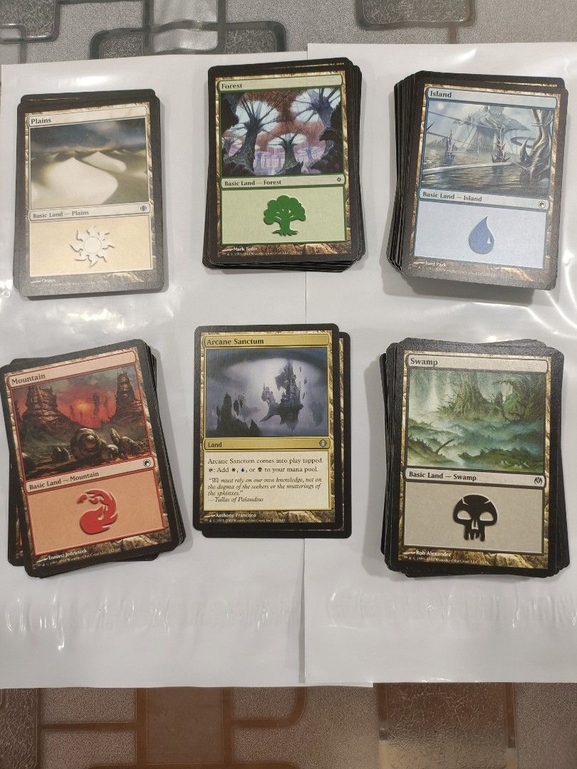 Magic the Gathering Land Cards, Hobbies & Toys, Toys & Games on Carousell
