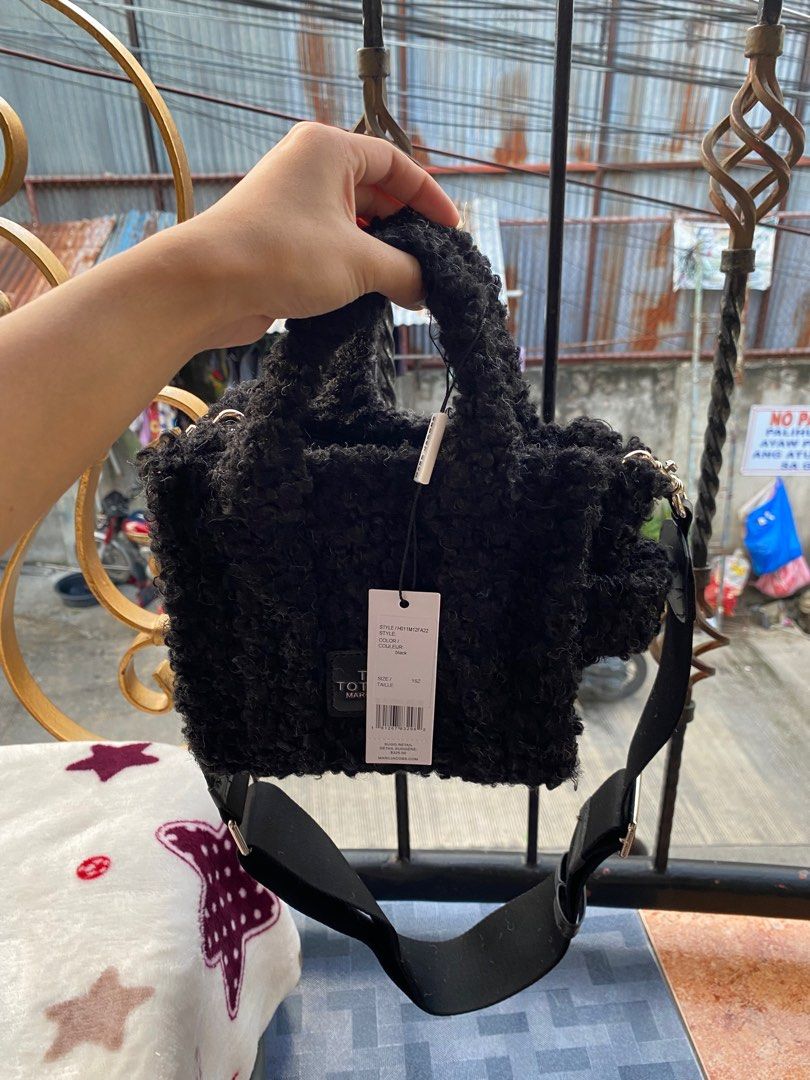 Marc Jacobs Black Teddy 'The Snapshot' Bag