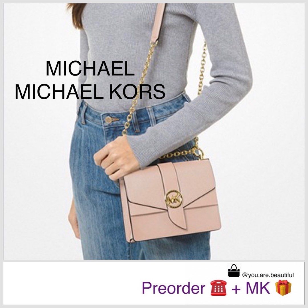 Authentic MICHAEL KORS - Greenwich Small Saffiano Leather Crossbody Bag